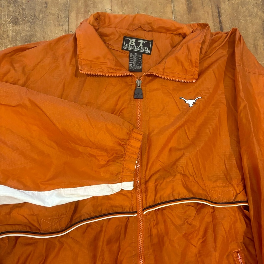Vintage BT Player Texas Long Horns Men’s Full Zip Windbreaker Jacket Size XL